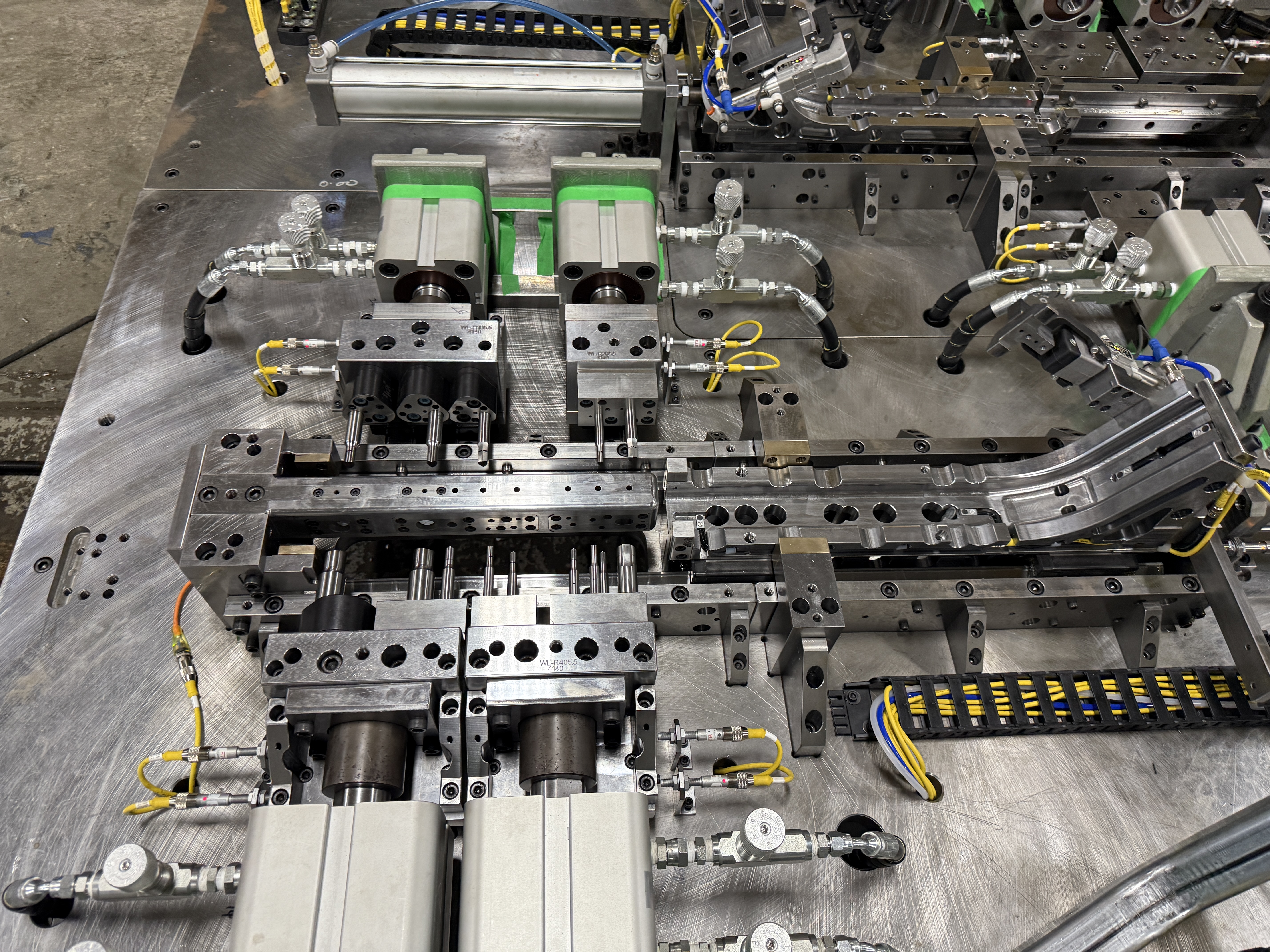 Precision punch tooling and pneumatic clamps